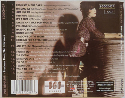 Pat Benatar : Precious Time / Get Nervous (CD, Comp, RE, Lyn)