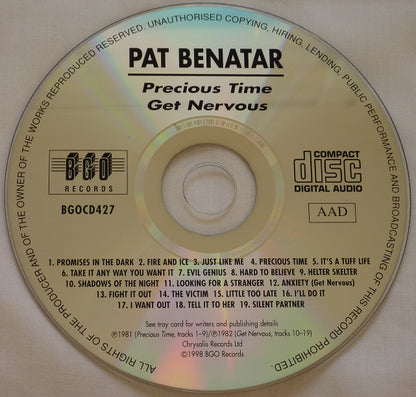 Pat Benatar : Precious Time / Get Nervous (CD, Comp, RE, Lyn)