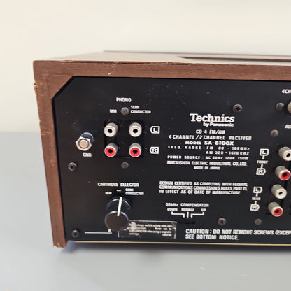 Technics SA-8100X Stereo Receiver * 46W RMS * 1974 * $100 Flat Ship CONUS Only