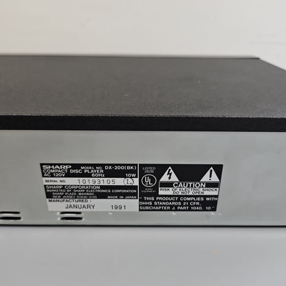 Sharp DX-200 Single CD Player