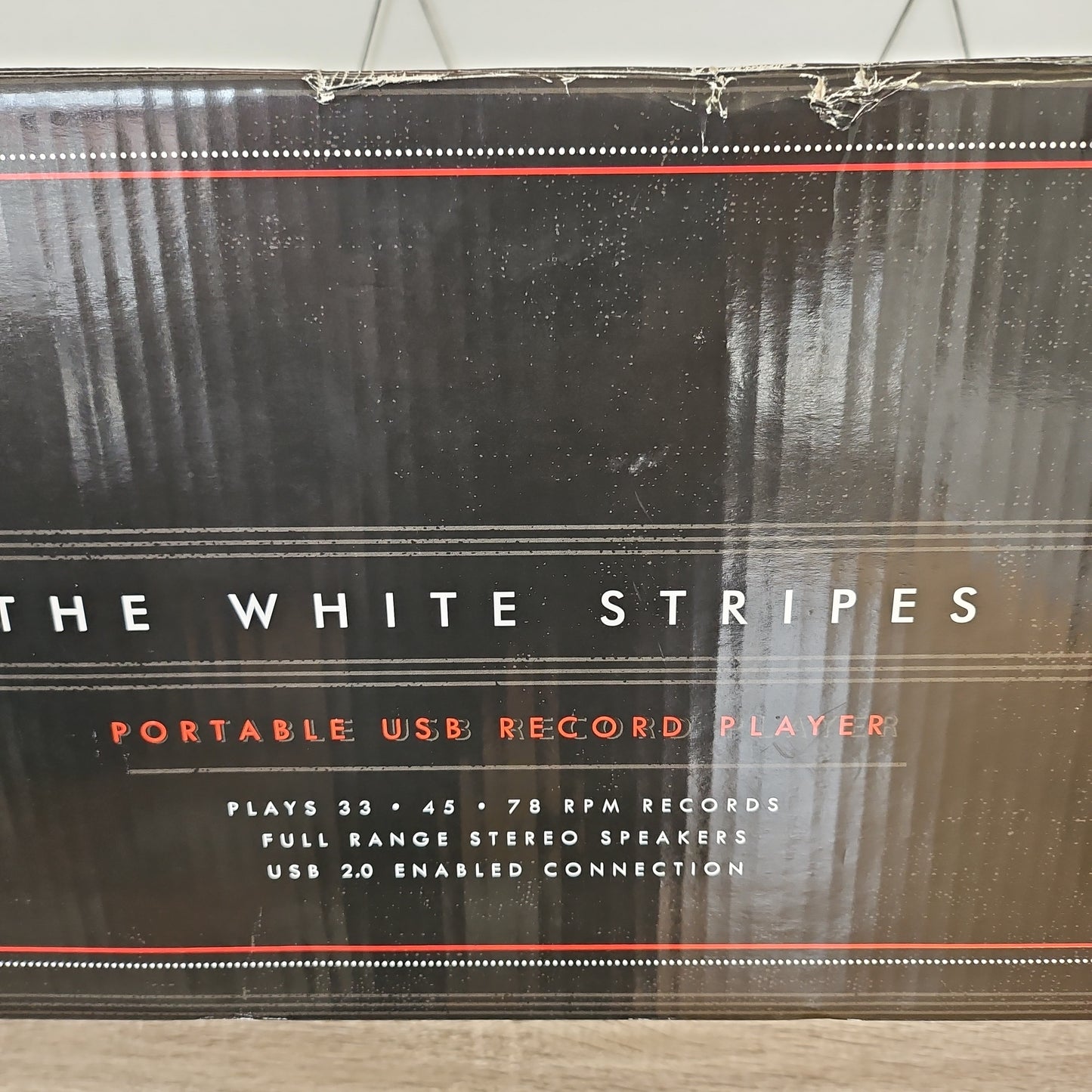 Jack White Stripes Crosley Turntable Record Player Third Man Records