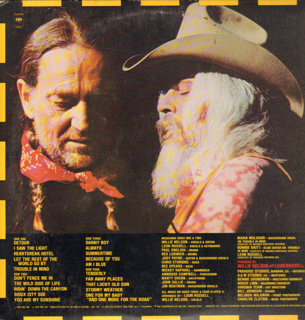 Willie* And Leon* : One For The Road (2xLP, Album, San)
