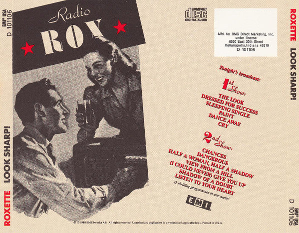 Roxette : Look Sharp! (CD, Album, Club)