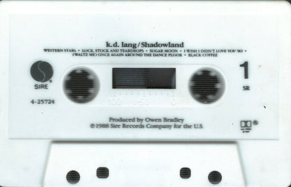 k.d. lang : Shadowland (The Owen Bradley Sessions) (Cass, Album, SR,)