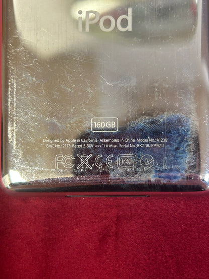 Apple iPod Classic Black A1238 180gb *New Battery *Accessories