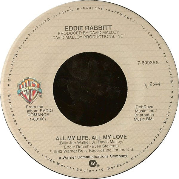 Eddie Rabbitt With Crystal Gayle : You And I (7", Single)