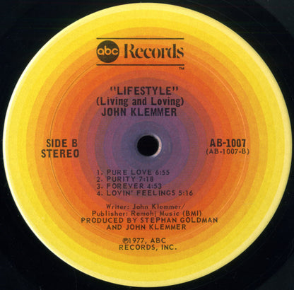 John Klemmer : Lifestyle (Living And Loving) (LP, Album, San)