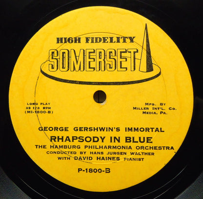 George Gershwin, Joseph Kuhn, The Hamburg Philharmonia Orchestra* : Immortal Rhapsody In Blue / Symphony For Blues (LP, Album)