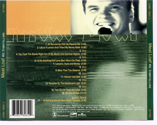 Meat Loaf : VH1 Storytellers (CD, Album)