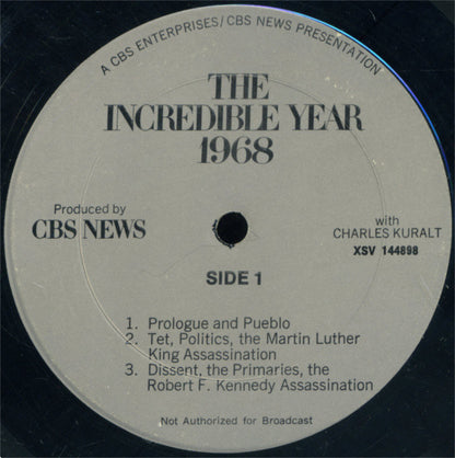 Charles Kuralt : The Incredible Year: 1968 (LP, Album, Comp, Mono)