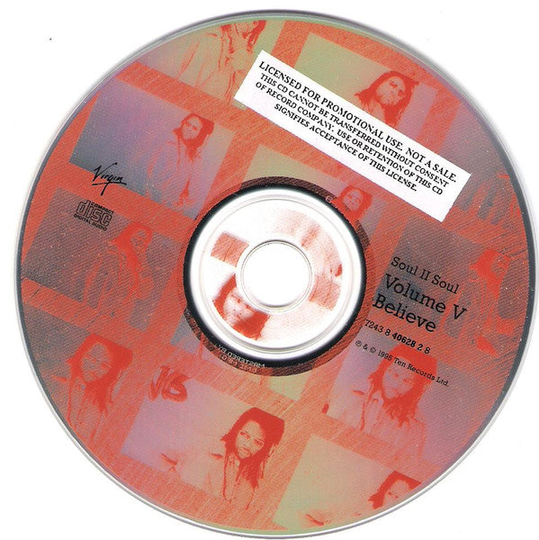 Soul II Soul : Volume V Believe (CD, Album, Promo)