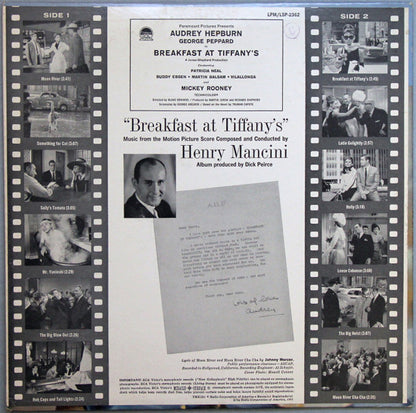 Henry Mancini : Breakfast At Tiffany's (Music From The Motion Picture Score) (LP, Album, Mono, Ind)