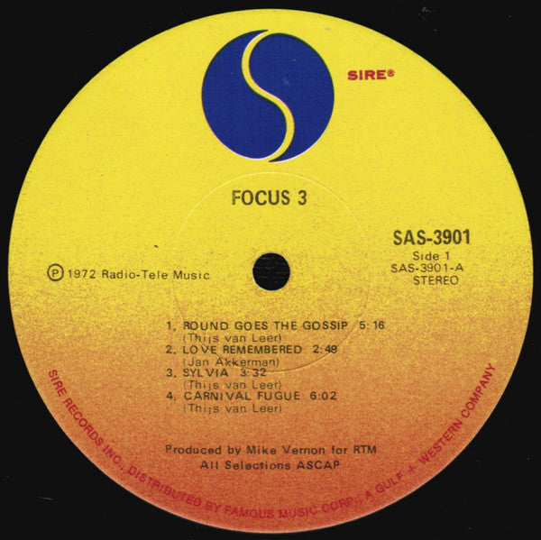 Focus (2) : Focus 3 (2xLP, Album, Scr)