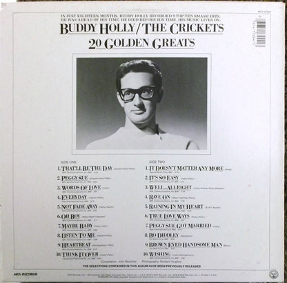 Buddy Holly / The Crickets (2) : 20 Golden Greats (LP, Comp, RE, Car)
