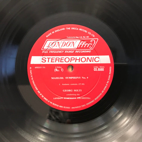 Mahler* - London Symphony*, Georg Solti : Symphony No. 9 (2xLP, Album + Box)