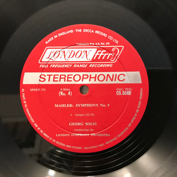 Mahler* - London Symphony*, Georg Solti : Symphony No. 9 (2xLP, Album + Box)