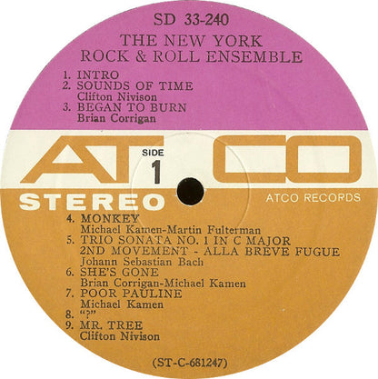 The New York Rock & Roll Ensemble* : The New York Rock & Roll Ensemble (LP, Album)