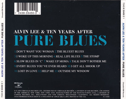 Alvin Lee &  Ten Years After : Pure Blues (CD, Album, Comp)