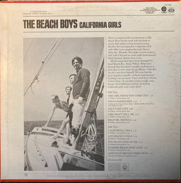 The Beach Boys : California Girls (LP, Album, RE)