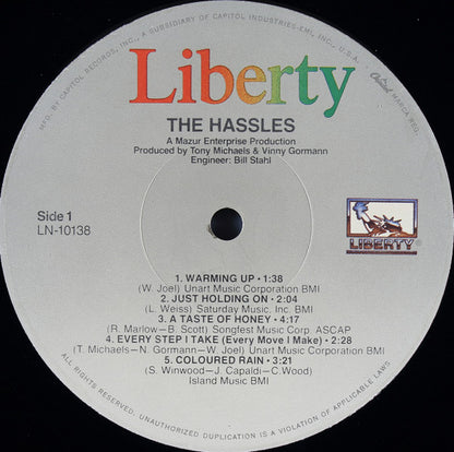 The Hassles : The Hassles (LP, Album, RE)