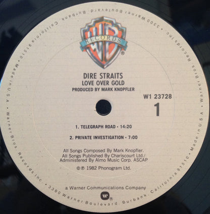 Dire Straits : Love Over Gold (LP, Album, Club, Pit)