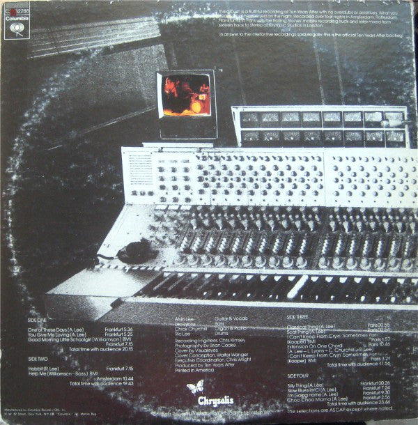 Ten Years After : Recorded Live (2xLP, Album, Ter)