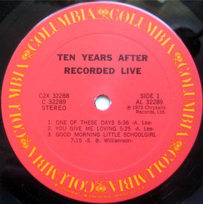 Ten Years After : Recorded Live (2xLP, Album, Ter)