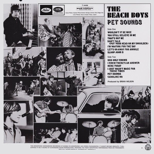 The Beach Boys : Pet Sounds (LP, Album, Mono, Ltd, RE, 180)