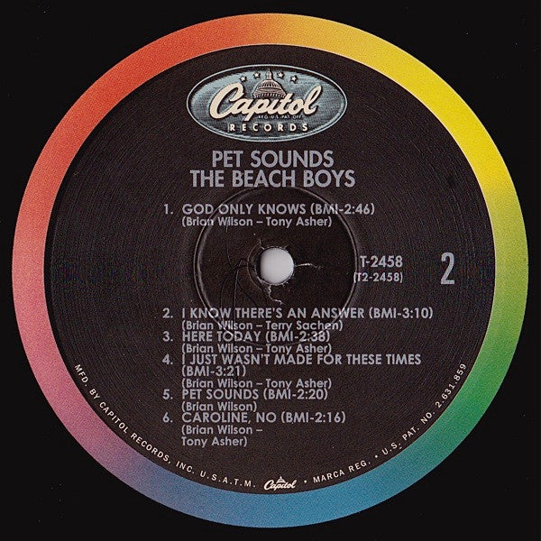 The Beach Boys : Pet Sounds (LP, Album, Mono, Ltd, RE, 180)