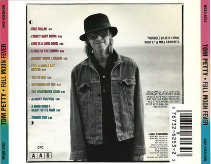 Tom Petty : Full Moon Fever (CD, Album, Club)