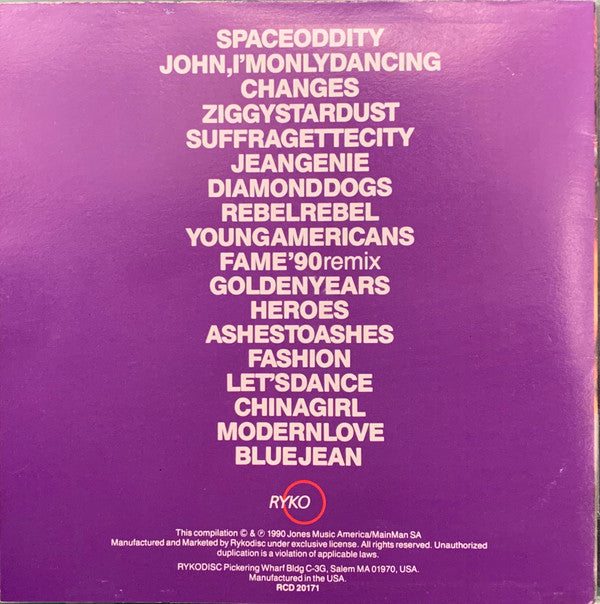 David Bowie : ChangesBowie (CD, Comp)