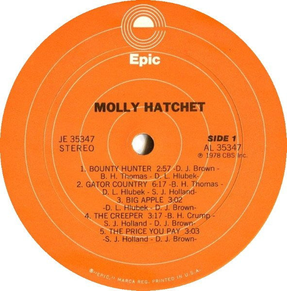 Molly Hatchet : Molly Hatchet (LP, Album, Pit)