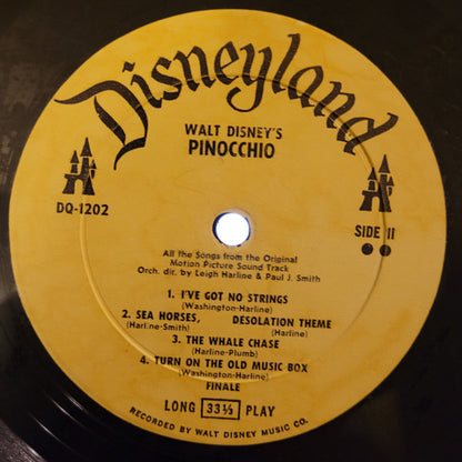 Various : Walt Disney's Pinocchio (LP, Album, RE)