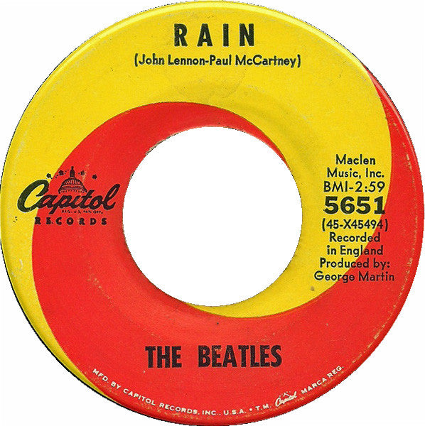 The Beatles : Paperback Writer / Rain (7", Single, Scr)