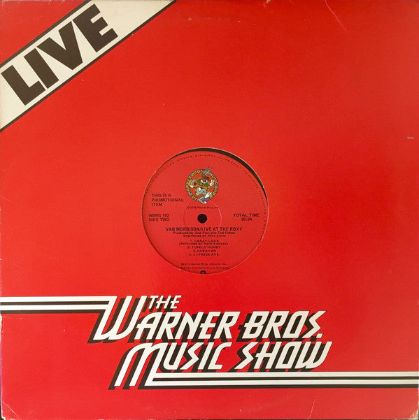 Van Morrison : Live At The Roxy (LP, Promo)