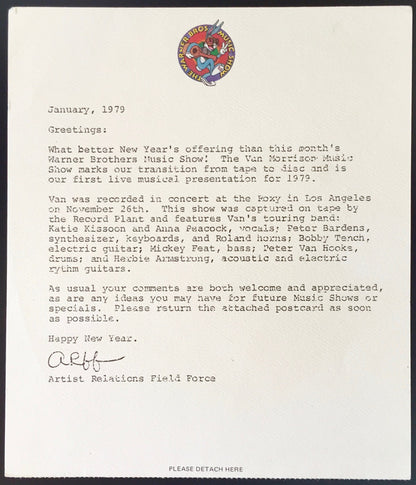 Van Morrison : Live At The Roxy (LP, Promo)