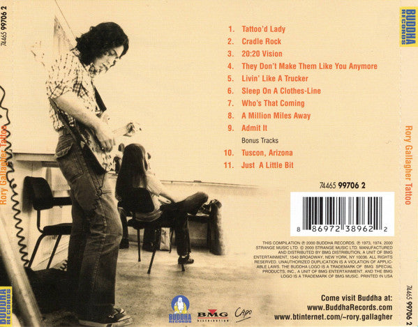 Rory Gallagher : Tattoo (CD, Album, RE, Arv)
