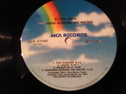 Elton John : Madman Across The Water (LP, Album, RE, Glo)