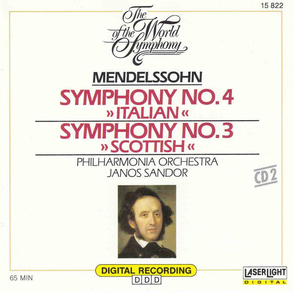 Felix Mendelssohn*, Philharmonia Orchestra, Janos Sandor : The World Of The Symphony (CD 2) (CD)