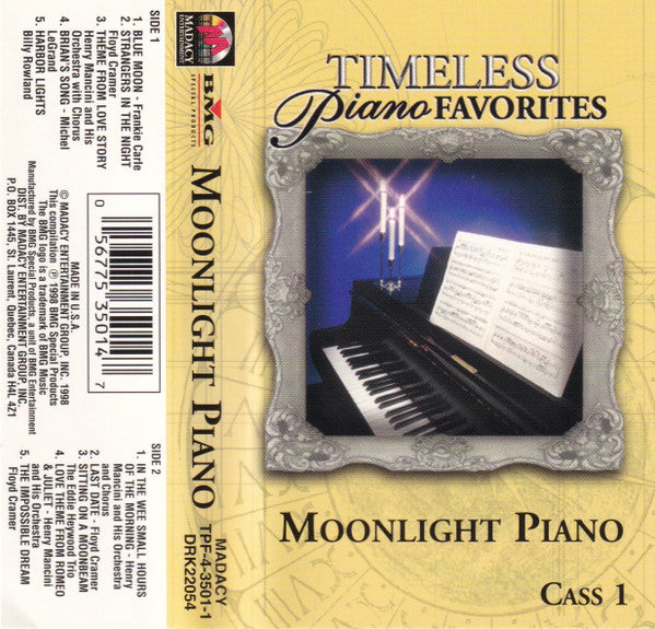 Various : Timeless Piano Favorites: Moonlight Piano: Cass 2 (Cass, Comp)