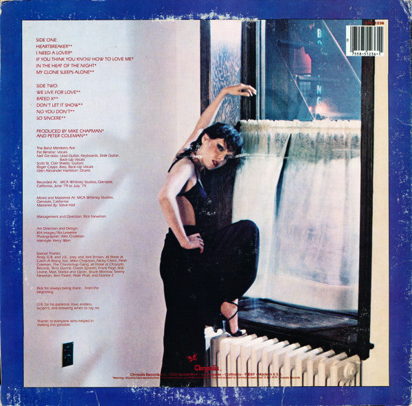 Pat Benatar : In The Heat Of The Night (LP, Album)