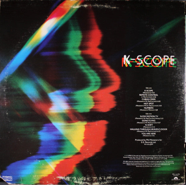 Manzanera* : K-Scope (LP, Album, GRT)