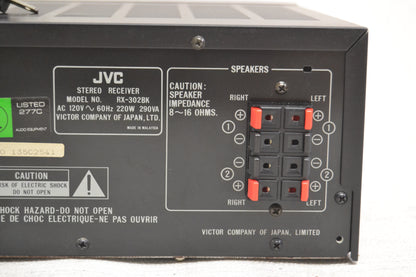 JVC RX-302 Stereo Receiver * 60W RMS * Fully Serviced *