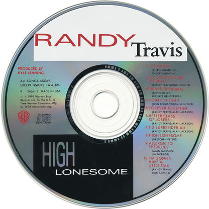 Randy Travis : High Lonesome (CD, Album)