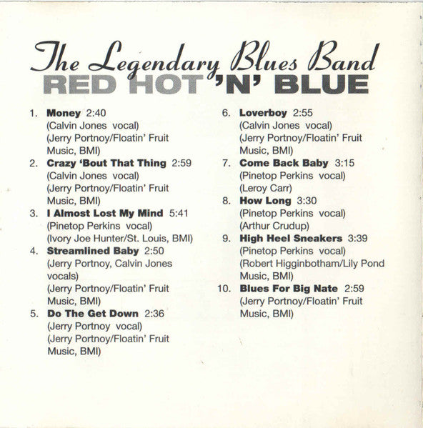 The Legendary Blues Band* : Red Hot 'N' Blue (CD, Album, RE)