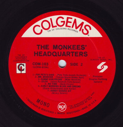 The Monkees : Headquarters (LP, Album, Mono, RE, 7 ()