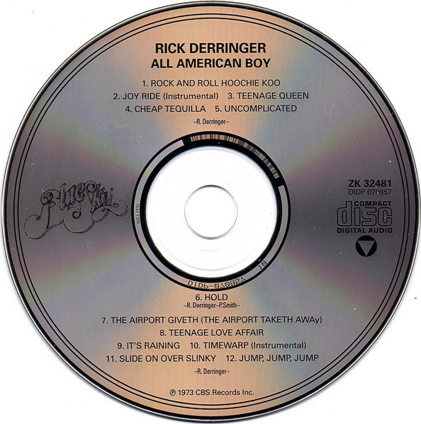Rick Derringer : All American Boy (CD, Album, RE)