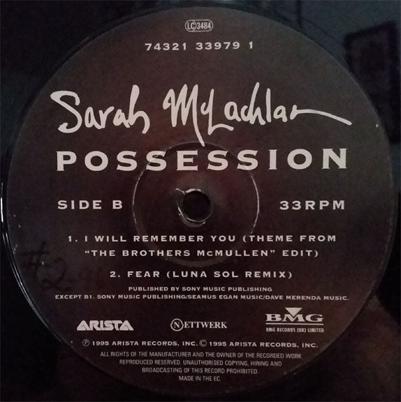 Sarah McLachlan : Possession (The 'Rabbit In The Moon' Mixes) (12")