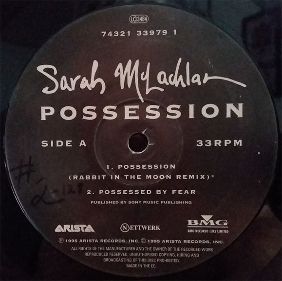 Sarah McLachlan : Possession (The 'Rabbit In The Moon' Mixes) (12")