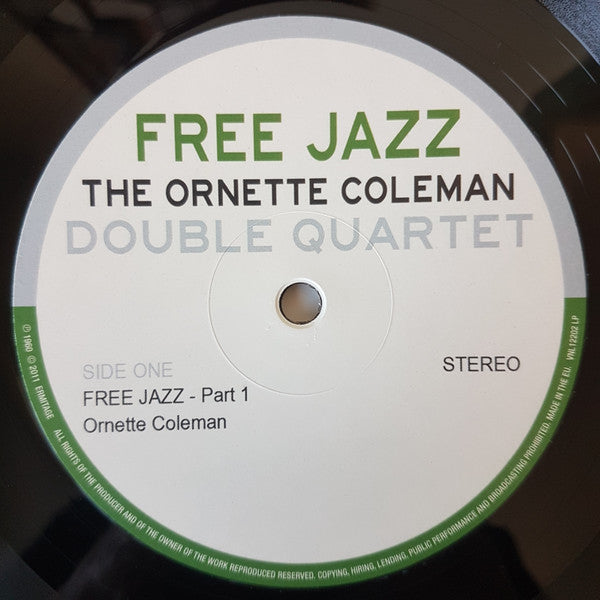 The Ornette Coleman Double Quartet : Free Jazz (LP, Album, RE)